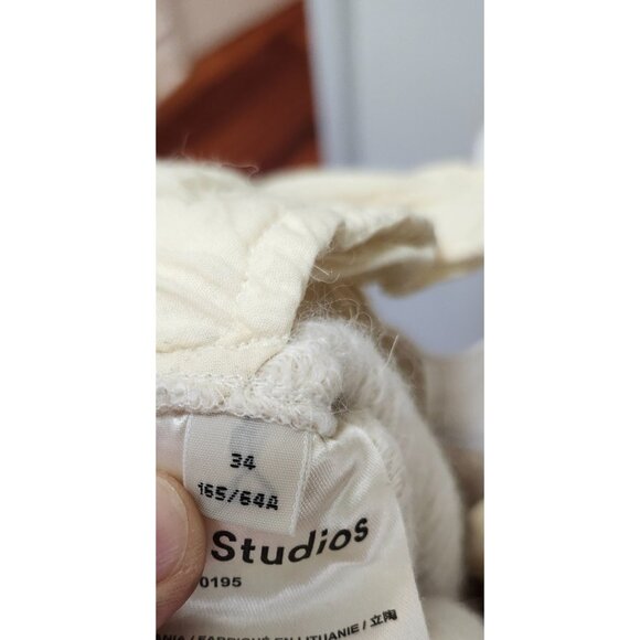 Acne Studios Wool Pants Designer Avantgarde Alternative Curved leg Twill - Picture 9 of 13